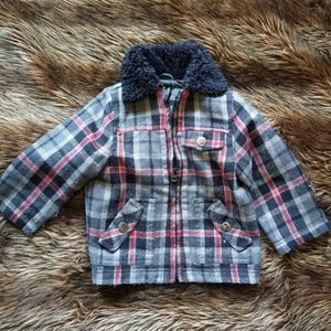 Unisex Toddler Plaid Coat